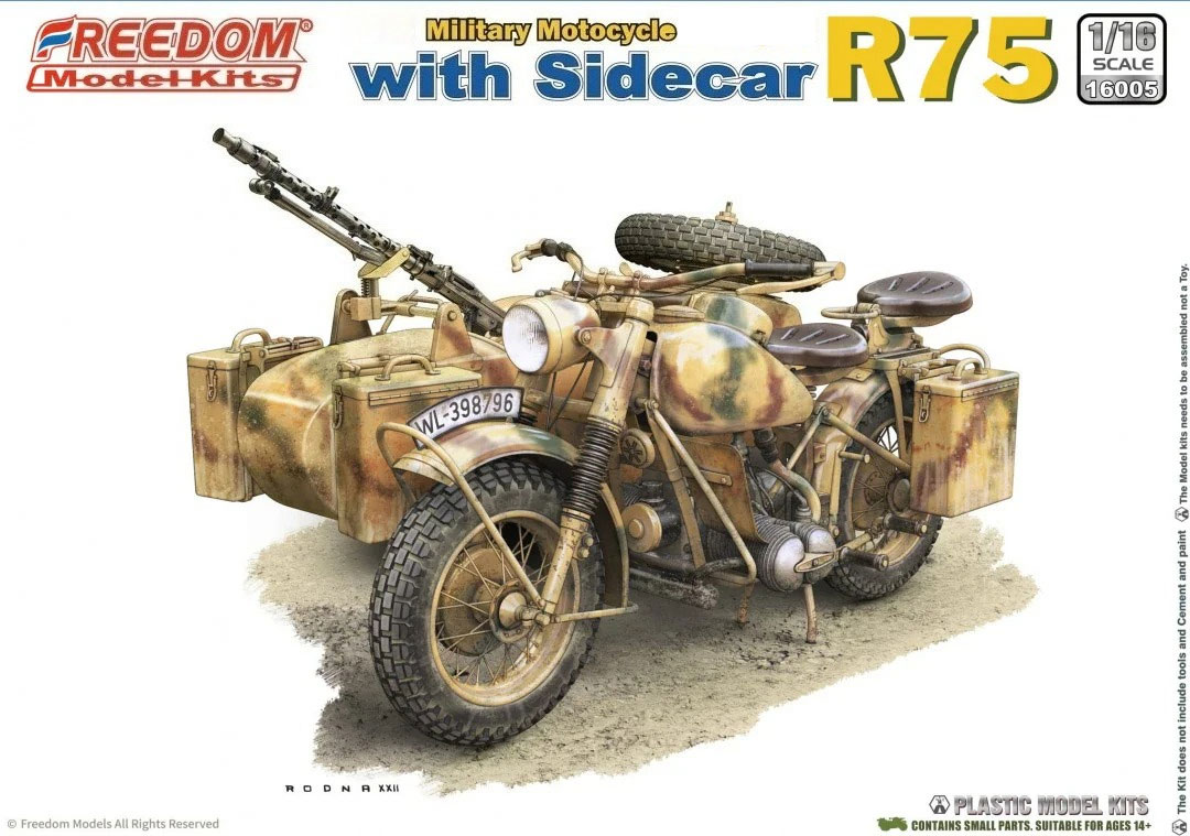 Model Kit History - Freedom F16005 1/35 Scale R75 Three-Wheeled