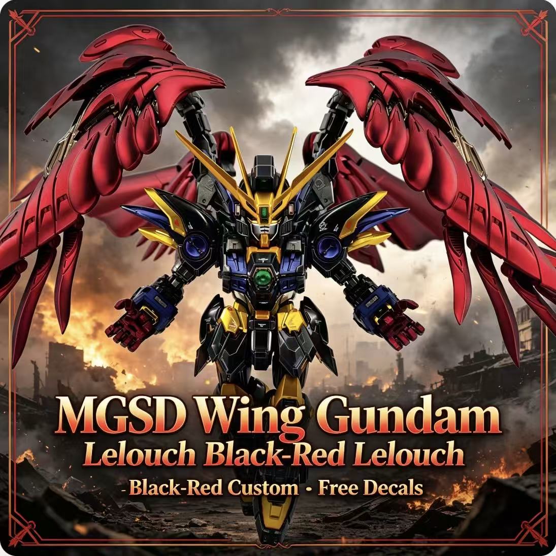 Gundam Model Mg - MGSD Wing Lelouch Color Scheme Airbrush