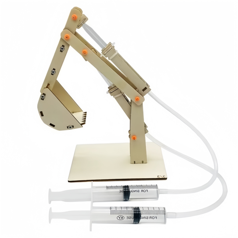 Model Kit Excavator - DIY Hydraulic Excavator Model Kids Tecnologia