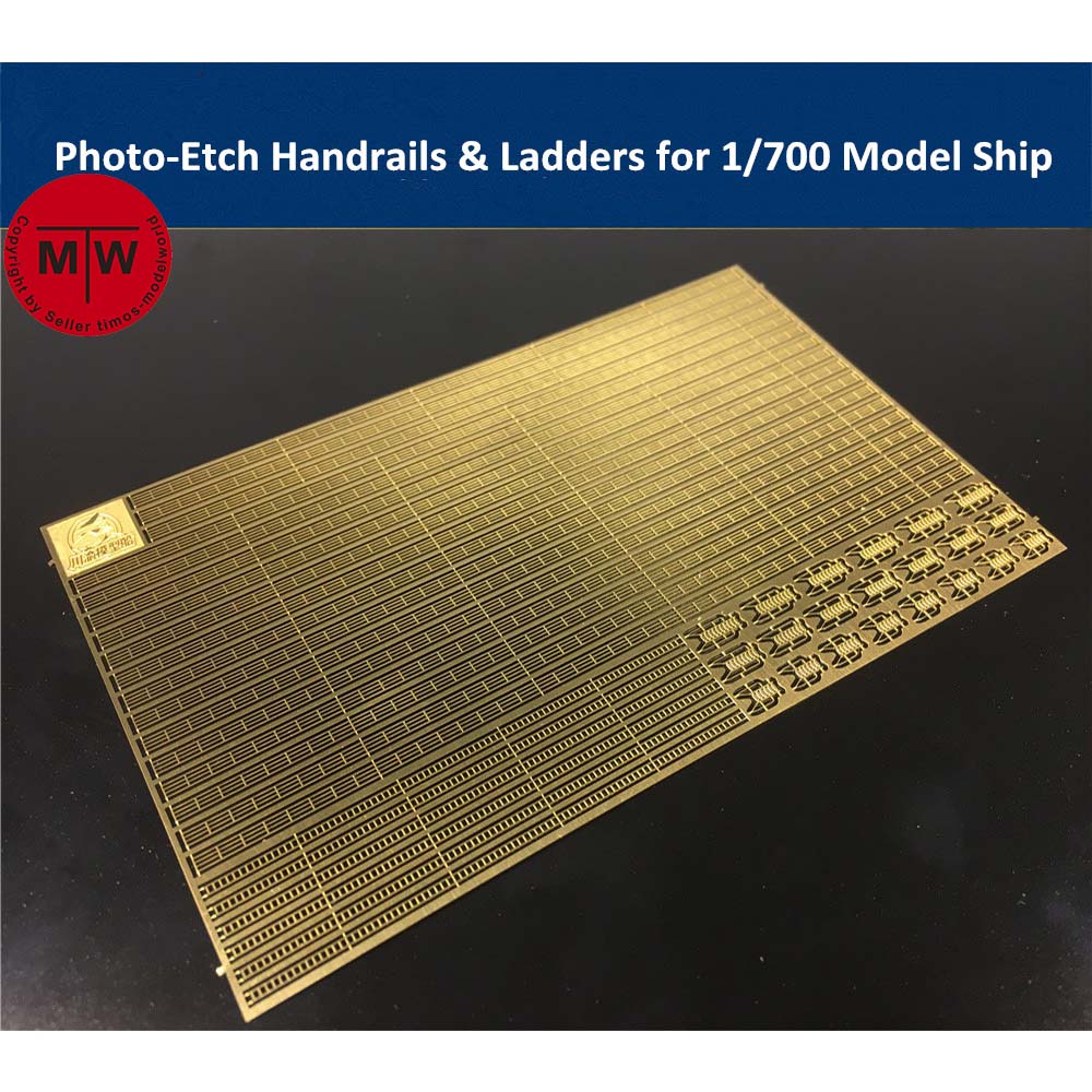 Photo Etch Brass - Photo-Etched PE Handrail & Ladder for