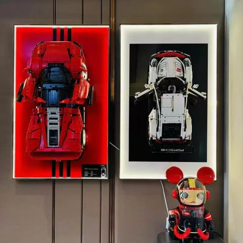 Model Kit Ferrari - Only Display Wallboard Wall suitable for