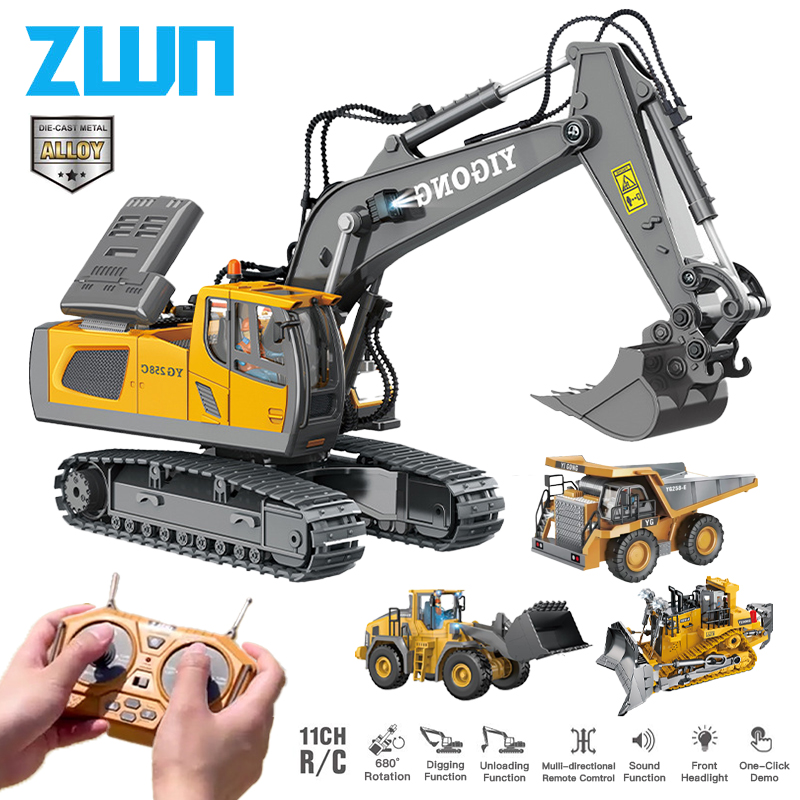 Model Kit Excavator - ZWN 2.4G Remote Control Excavator Dump