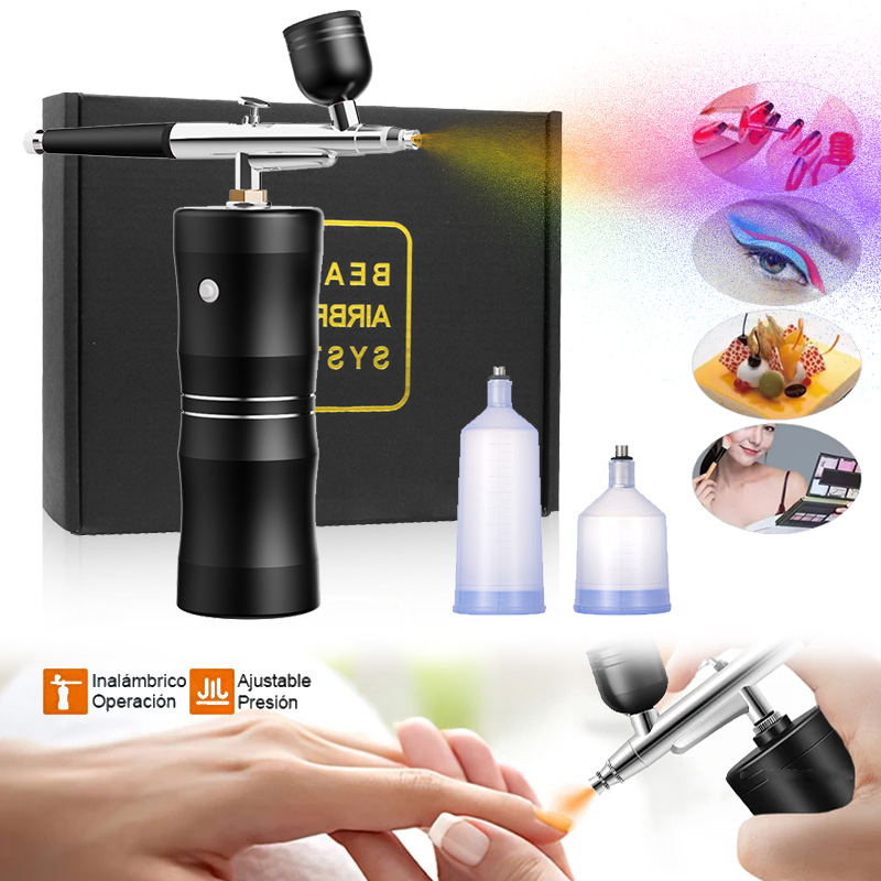 Airbrush Compressor Kit - Oxygen Spray Mini Air Compressor Kit