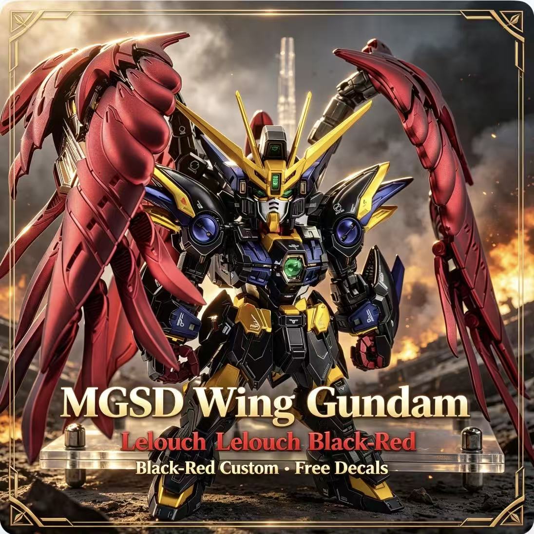 MGSD Wing Lelouch Color Scheme - Gundam Model Mg review and price