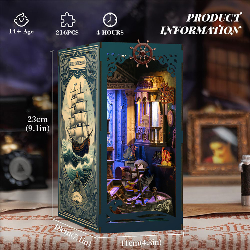 3D Wooden DIY Bookend Puzzle H - Model Kit History review and price