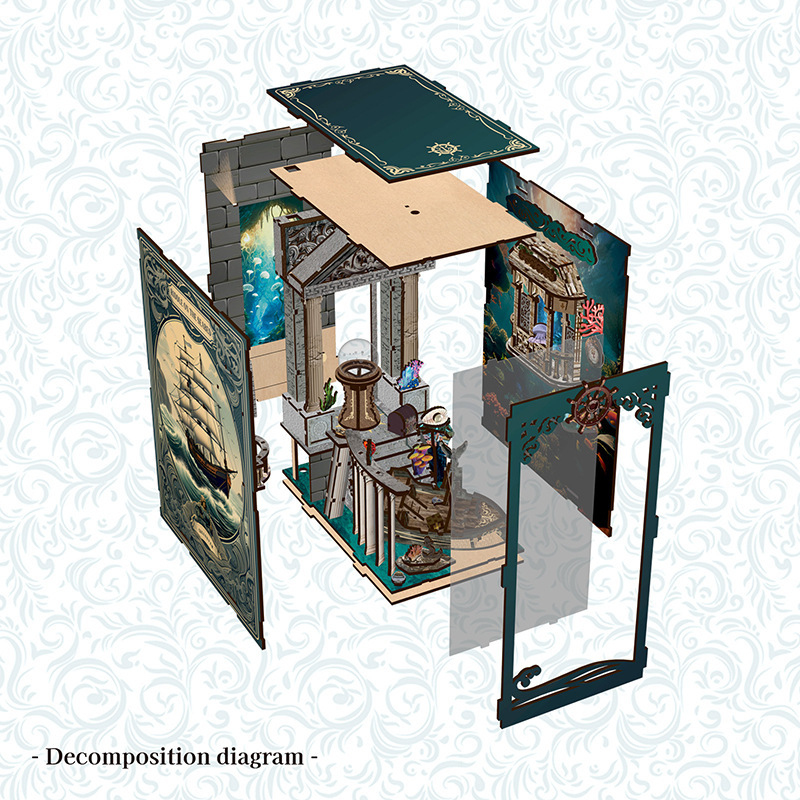 3D Wooden DIY Bookend Puzzle H - Model Kit History review and price