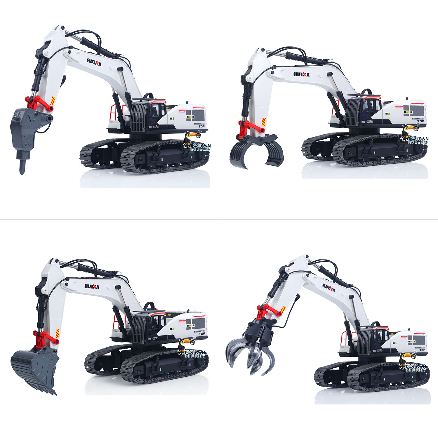 RC Excavator 1/14 HUINA Metal  - Model Kit Excavator review and price
