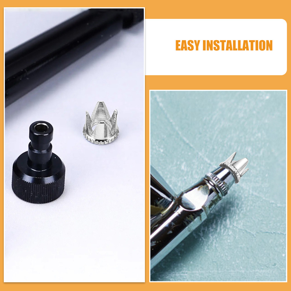 2Pcs Airbrush Nozzles Caps Rep - Airbrush Compressor Kit review and price