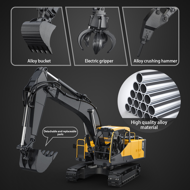 Double E E598  EC160E 1:16 E59 - Model Kit Excavator review and price