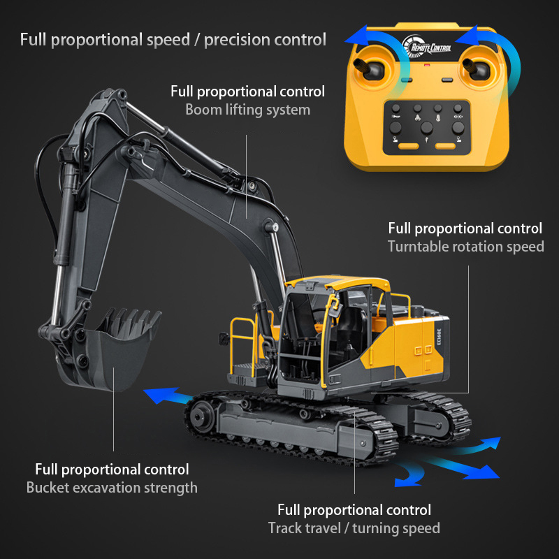 Double E E598  EC160E 1:16 E59 - Model Kit Excavator review and price