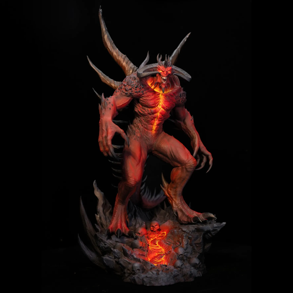 1PC Hell Demon Lord Diablo 3D  - Model Kit History review and price