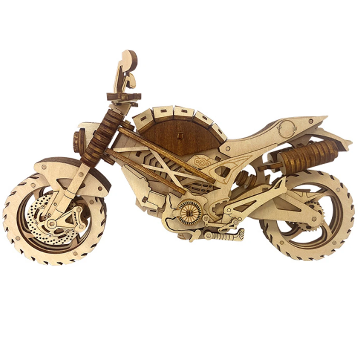 Motorcycle 3D Car Wooden Puzzl - Model Kit History review and price