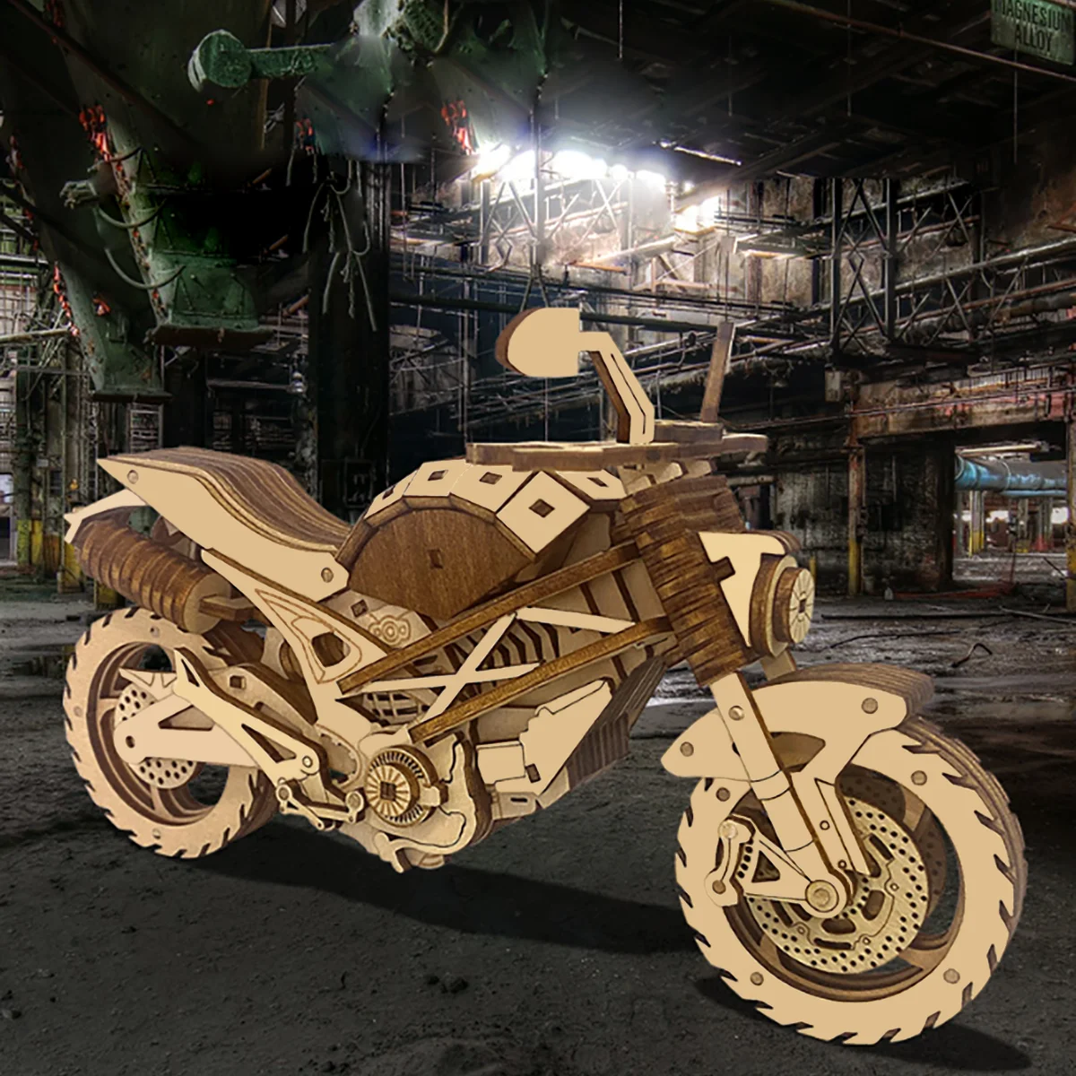 Motorcycle 3D Car Wooden Puzzl - Model Kit History review and price