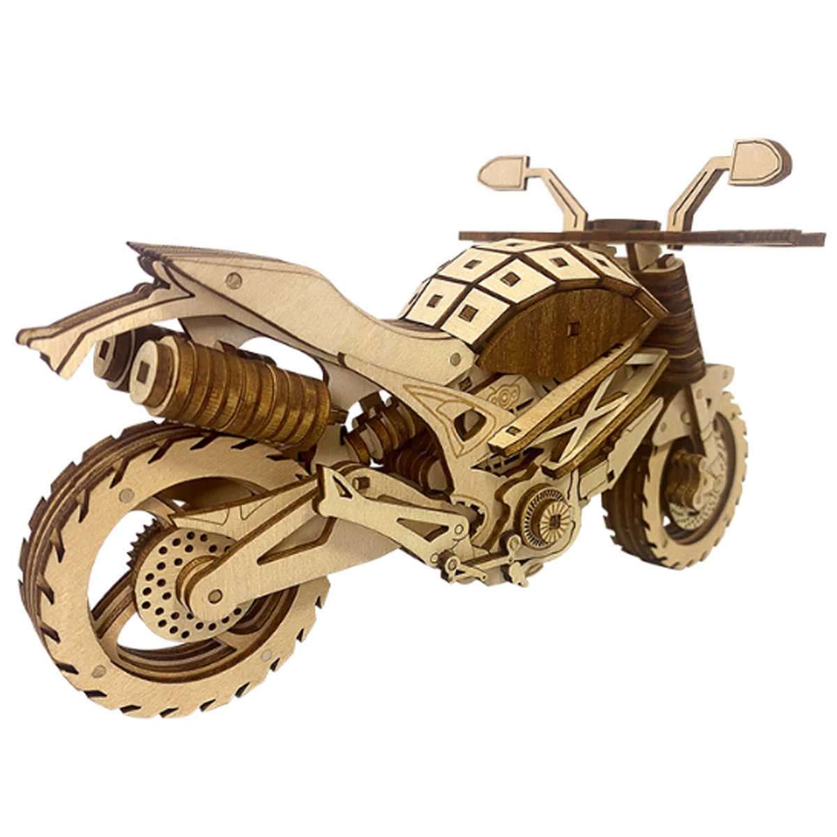 Motorcycle 3D Car Wooden Puzzl - Model Kit History review and price