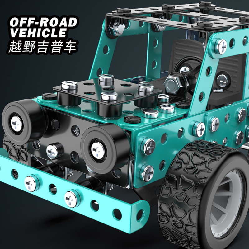 DIY Metal Building Block Assem - Model Kit Excavator review and price