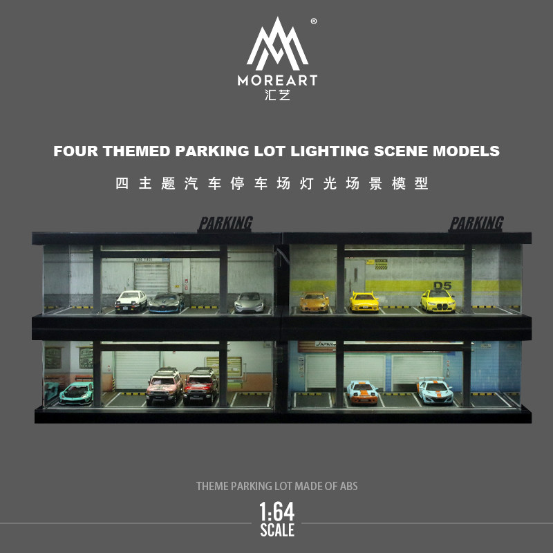1:64 Four-theme Car Parking Lo - Model Kit Car review and price