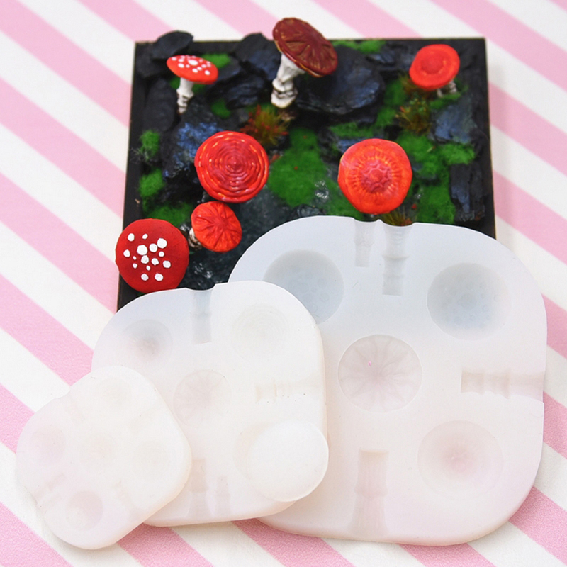 2pcs/set Mini Mushroom Silicon - Model Kit Tools review and price