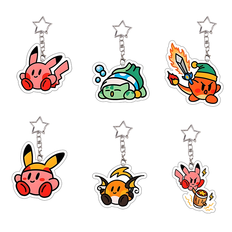6 Set Charmander Acrylic Keych - Model Kit Kirby review and price