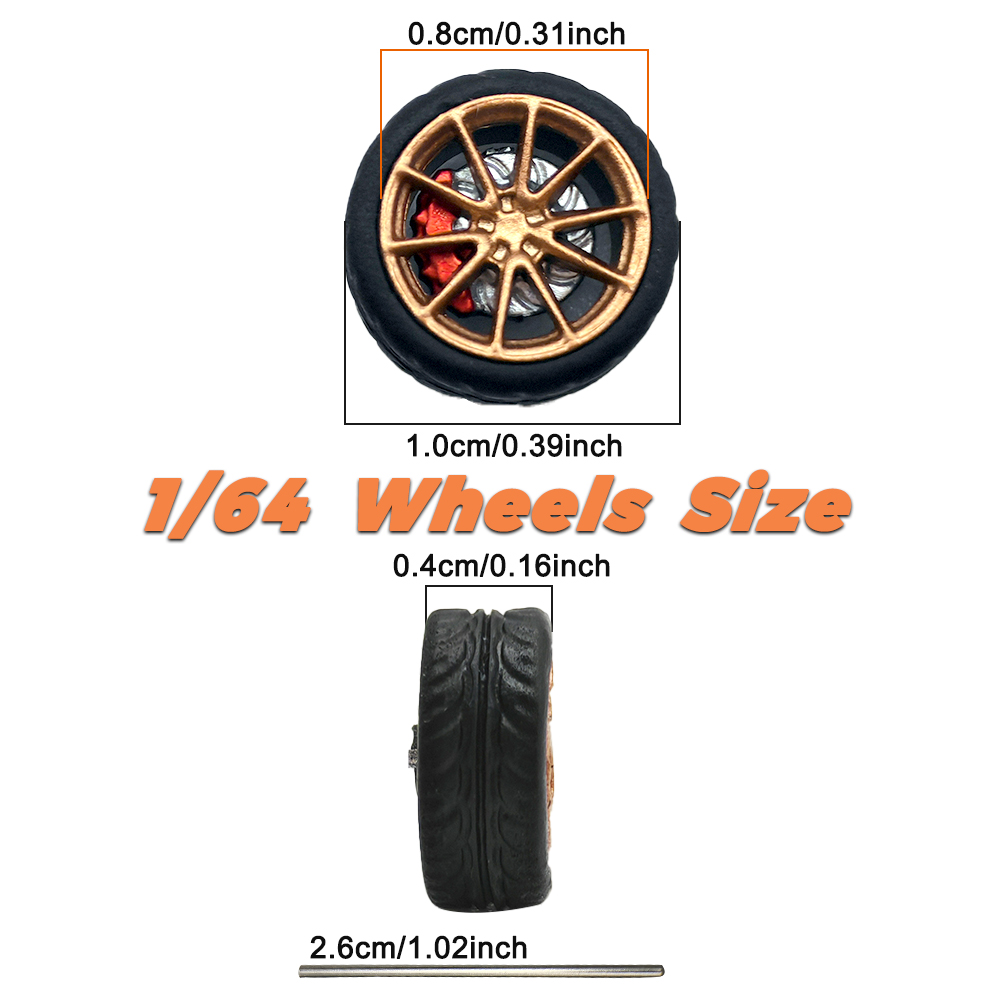 1/64 Model Car Wheels Tires 8  - Model Kit Car review and price