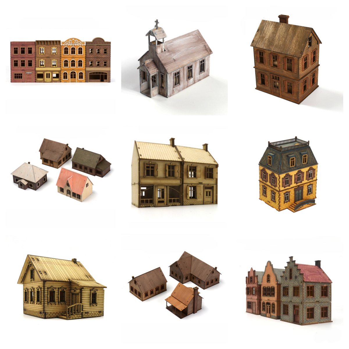 1/72 Wooden Assembly House Eur - Model Kit Instructions review and price