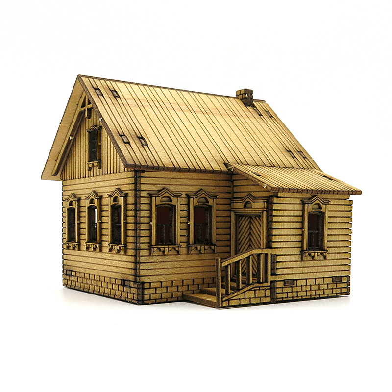 1/72 Wooden Assembly House Eur - Model Kit Instructions review and price