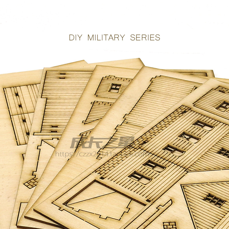 1/72 Wooden Assembly House Eur - Model Kit Instructions review and price