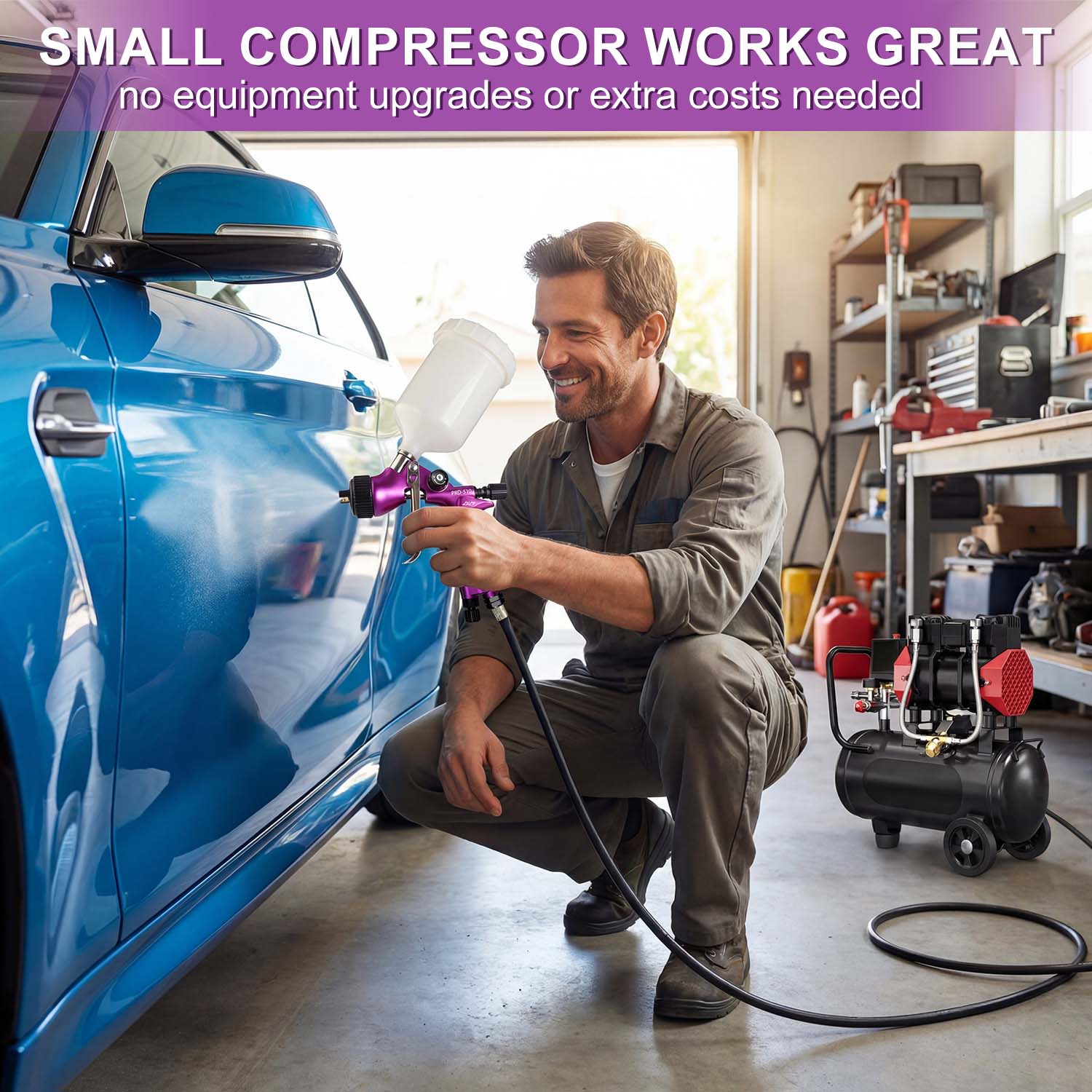 Original PORPHIS PRD-510 Paint - Airbrush Compressor Kit review and price