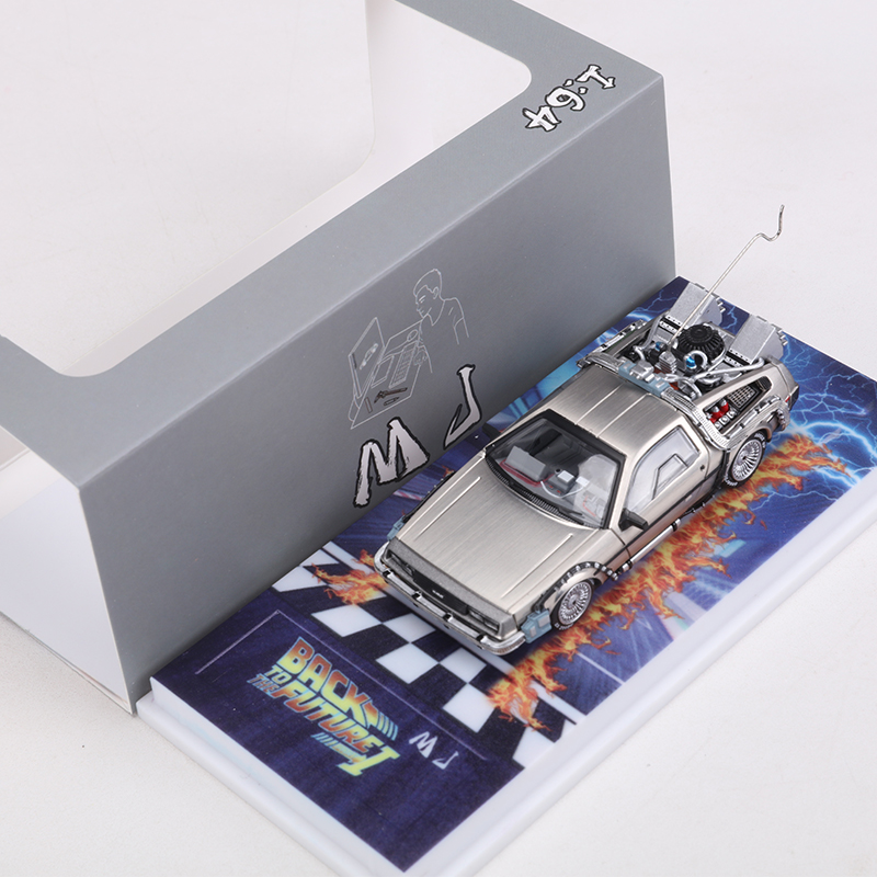 MJ 1:64 DeLorean DMC I II III  - Model Kit Ferrari review and price